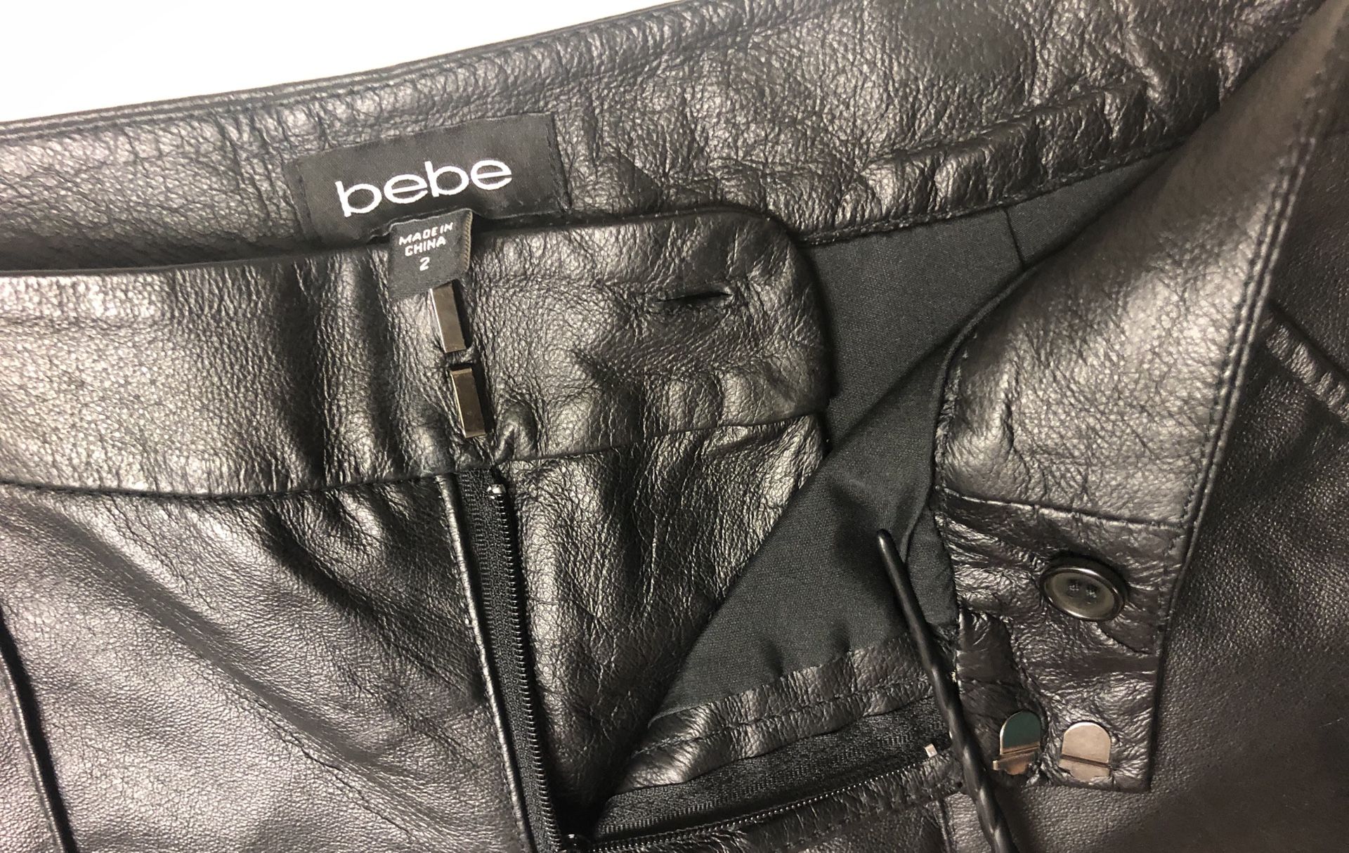 Bebe Leather Shorts