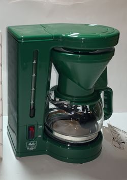 New Gevalia Kaffe x Melitta Model BCM-4C Filter Green Coffee Maker