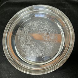 Silver-plated Round Serving Tray
