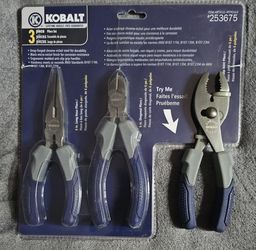 KOBALT 3 PC. PLIERS SET