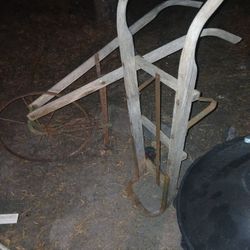 Antique Garden Plow And  Hamilton Dolly, Can Be Sold Separately 