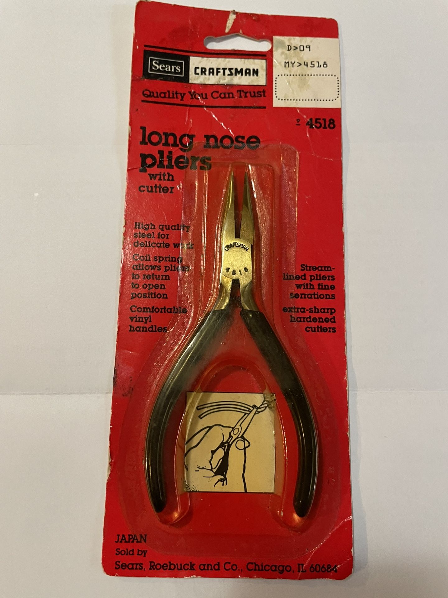 Sears Craftsman Long Nose Pliers