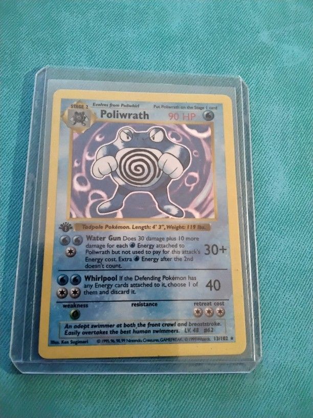 1st Edition Shadowless Poliwrath!!