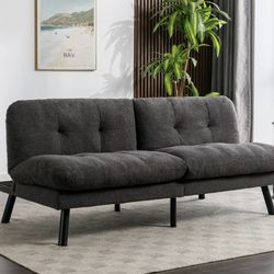 Modern Convertible Futon Sofa Bed – Brand New in Box