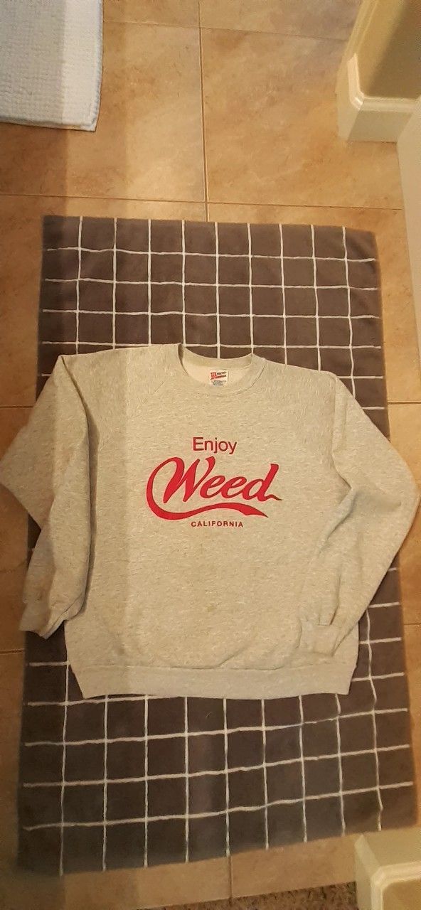 Vintage Enjoy Weed California Crewneck