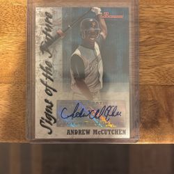 🔥 Andrew McCutchen 2007 Bowman Signs of the Future Auto #SOF-AM 🔥