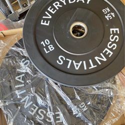 New Pair Of 10 Pounds Bumper Weights