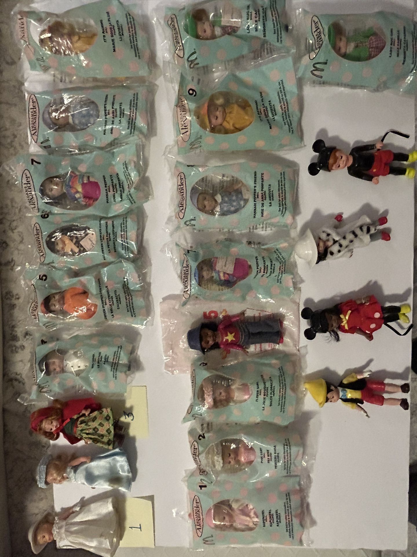 22 Madame Alexander 5” Collectible Dolls