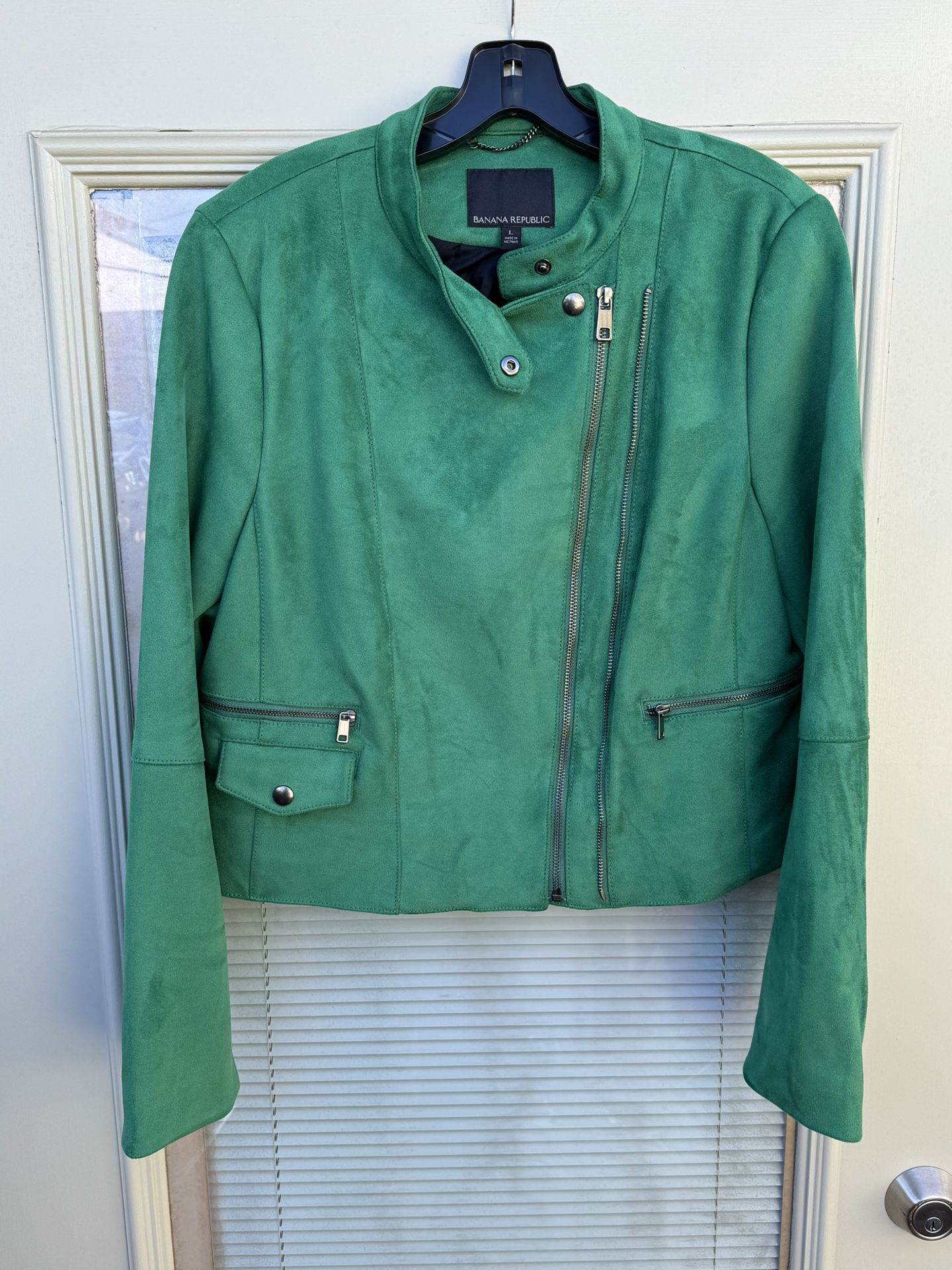 NWOT Banana Republic Faux Suede Motor Jacket