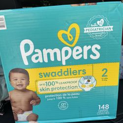 Pampers Swaddlers Size 2 148 Ct