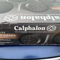 NEW 11 PIECE CALAPHON NONSTICK5Xs COOKWARE 
