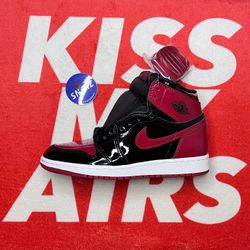 Air Jordan 1 High Patent Bred