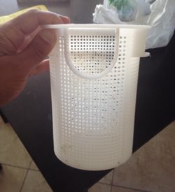 Pool filter basket.