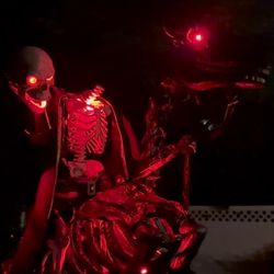 halloween animatronic, knight dullahan animatronic 