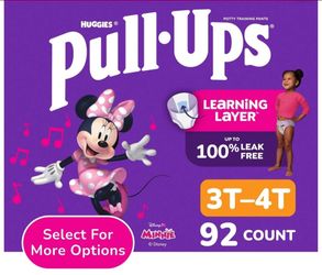 🆕 Huggies Pull-Ups 3T–4T (92 Ct) Minnie – Training Pants 👶