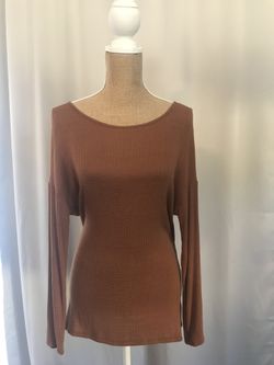 Brown long sleeve shirt
