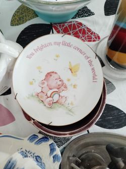 Care bear plate antique