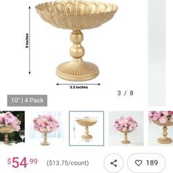 Gold vase  center piece