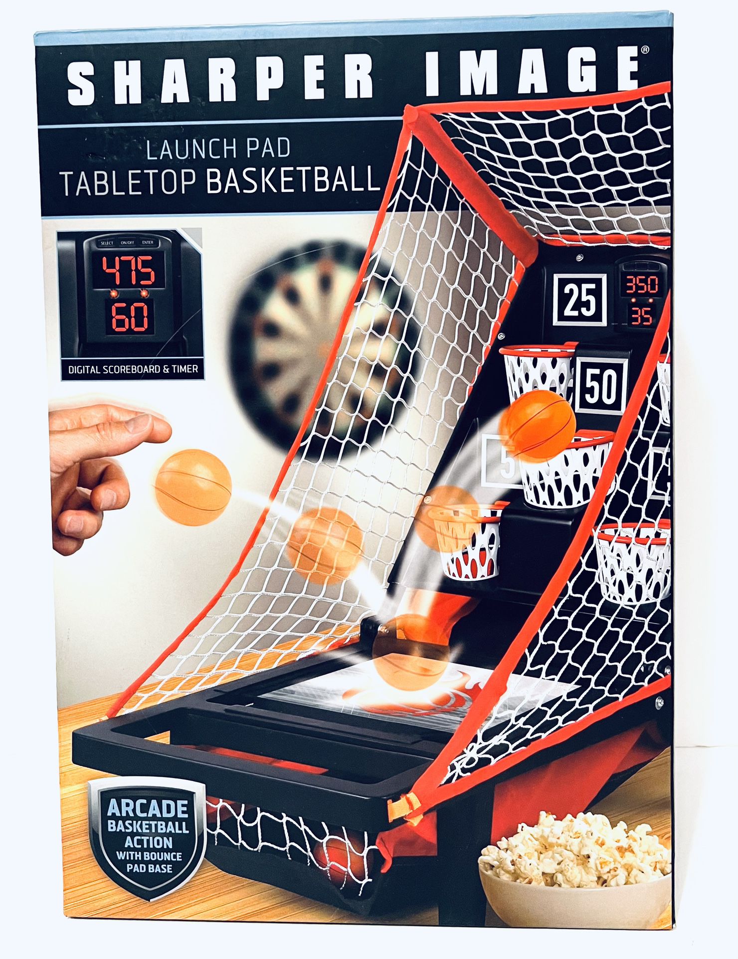 Sharper Image Launch Pad Tabletop Basketball Game