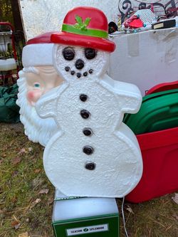 24”H ginger bread snowman blow mold ex cond