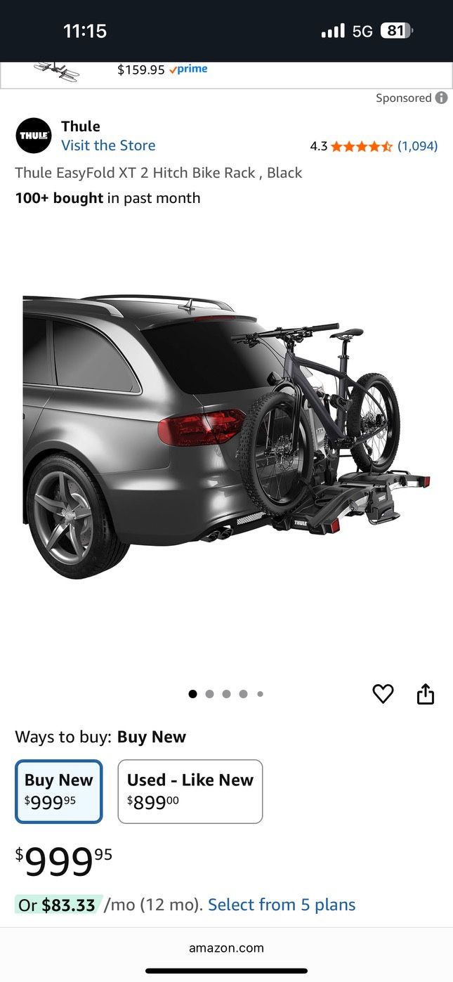Thule Easy Fold XT 2 Bike Rack