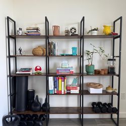 Bookshelf And Round Table
