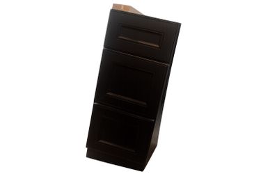 Custom made cabinet- dark brown