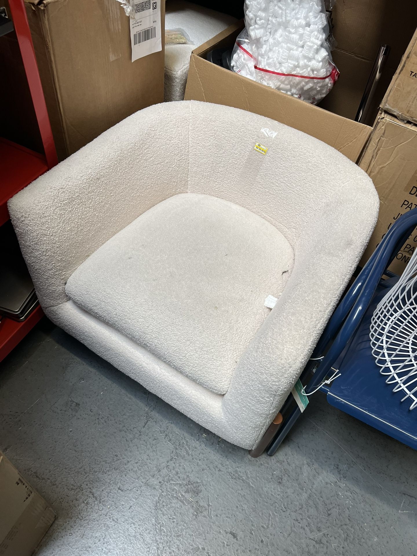 Single Sofa White