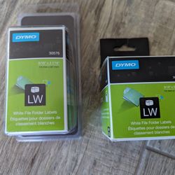 Dymo file folders labels