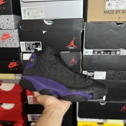 Jordan Court Purple 13s size 13 USED But Clean 