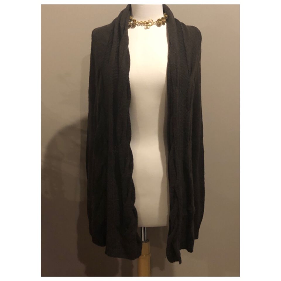 Michael Kors Wool Cable Cardigan Sweater Jacket