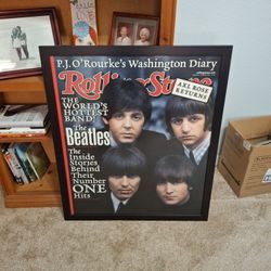 Rolling Stone Magazine Cover Poster With The Beatles On It