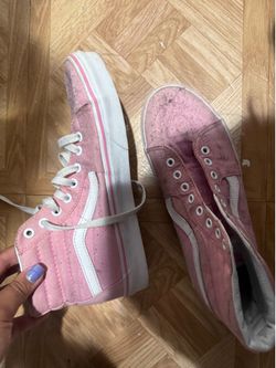 Pink vans Size8