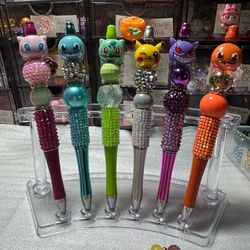 Pokémon beaded pens