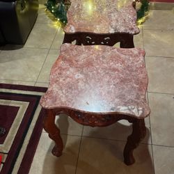 Marble Design End Tables