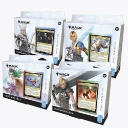 Magic: The Gathering - Final Fantasy Collector’s Edition Commander Deck Bundle - Includes All 4 Surge Foil Decks