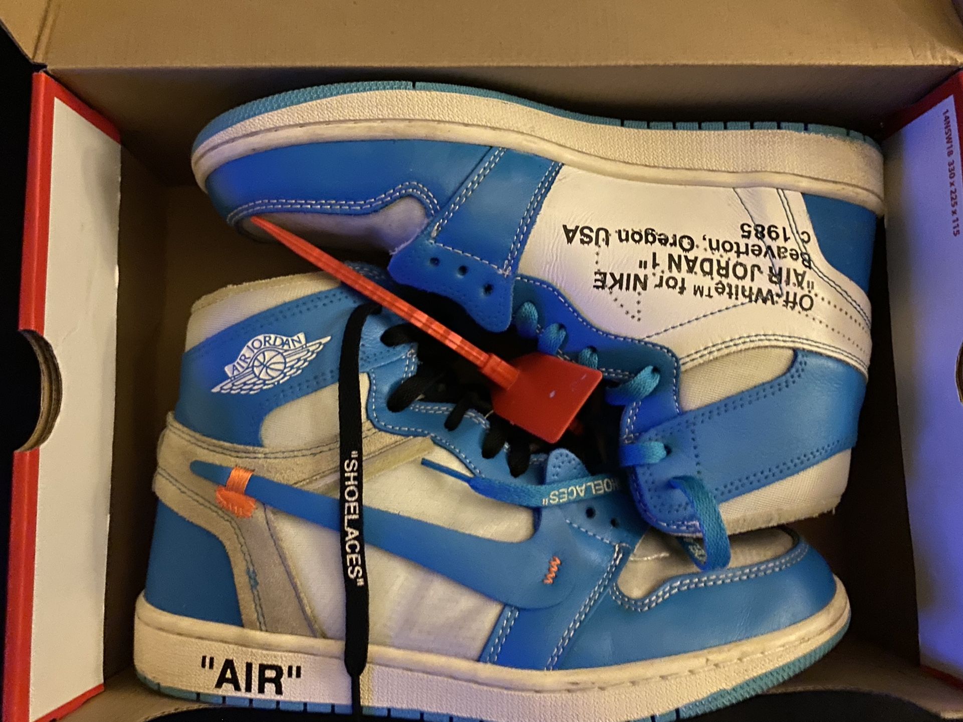 Unc Off White Jordan Ones