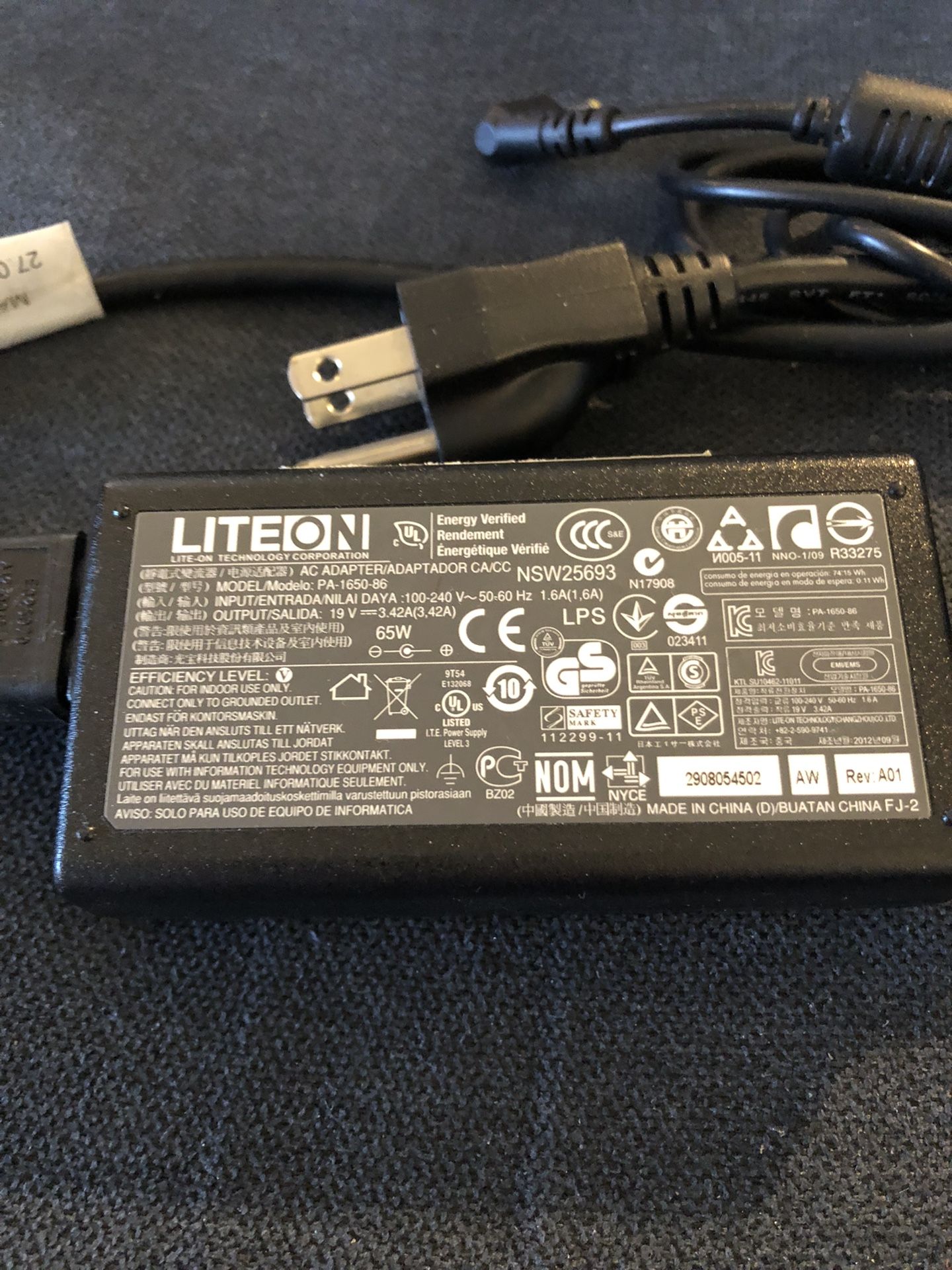 Liteon Laptop Charger 