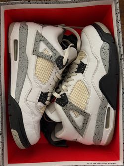 Jordan 4 White Cement size 10