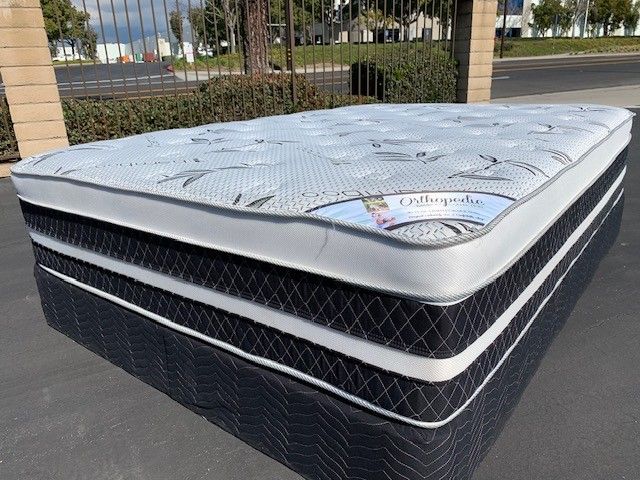 Queen Orthopedic Bamboo Pillow Top Mattress!!•~•~•