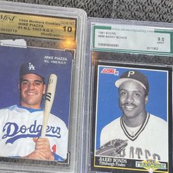 Barry Bonds And Mike Piazza Cards