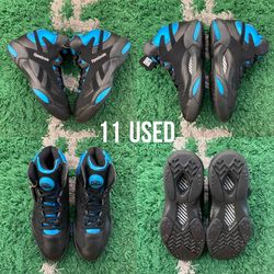 Reebok Shaq Attaq Black Azure Size 11 