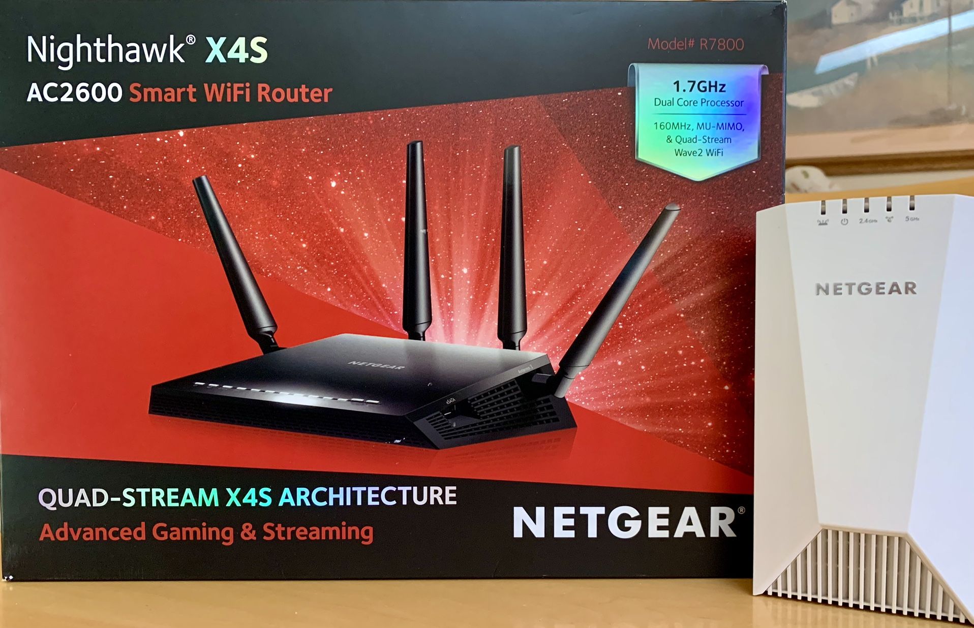 Netgear Nighthawk X4S Router + Wi-Fi Mesh Extender EX7500