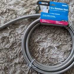 10 Ft. Stainless Steel Ice Maker Connector Line 