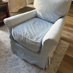 FREE Slipcovered / Washable Crate And Barrel Arm Chair