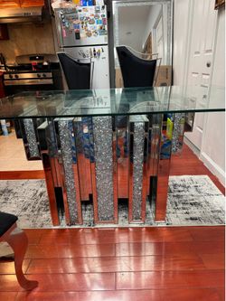 Dinning glass table