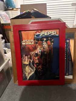 Pepsi Star Wars Episode I Framed Promotional Poster