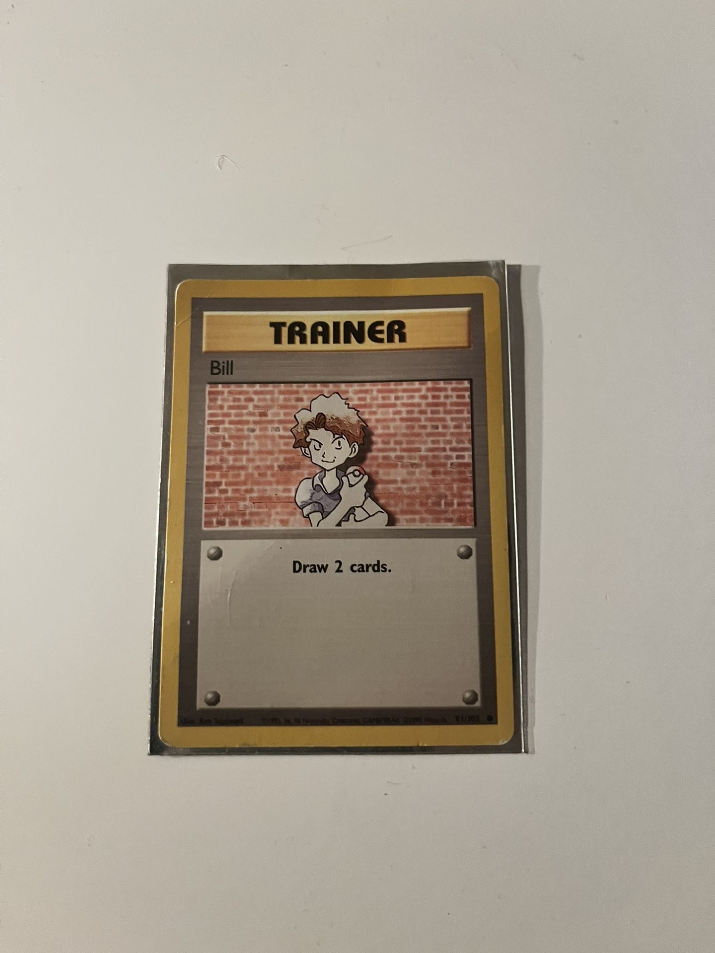 rare pokemon card (trainer bill) 91/102