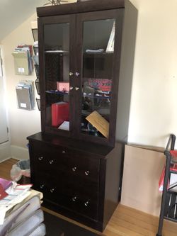 Desk and matching hutch + bedside table