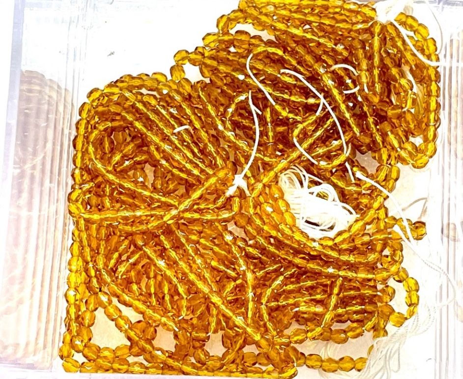 2 Strands Of Citrine Beads 1223